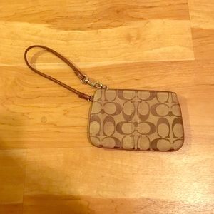 Coach Logo Wristlet