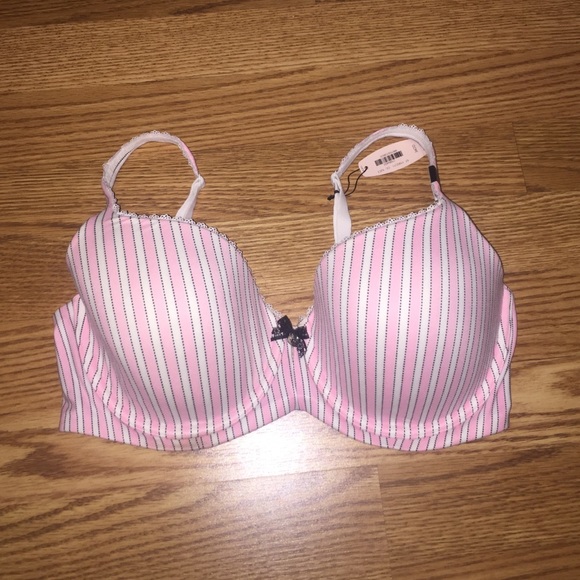 VS Pink Stripe Bra