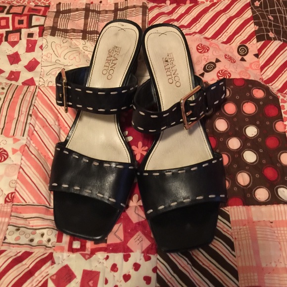 Black wedges.  Size 8.