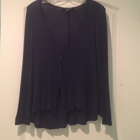 Navy button up - Picture 1 of 2