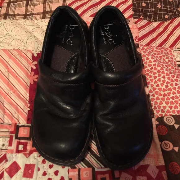 B.O.C. Black clogs.  Size 8.