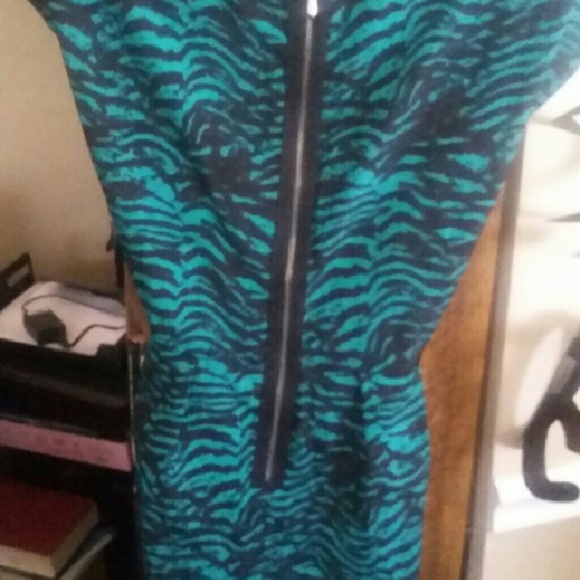 Black and blue dresss