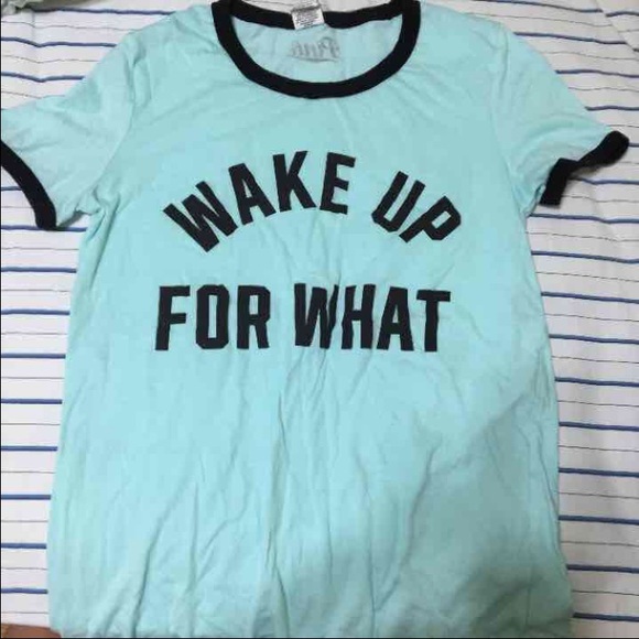 VS PINK wake up for what tee
