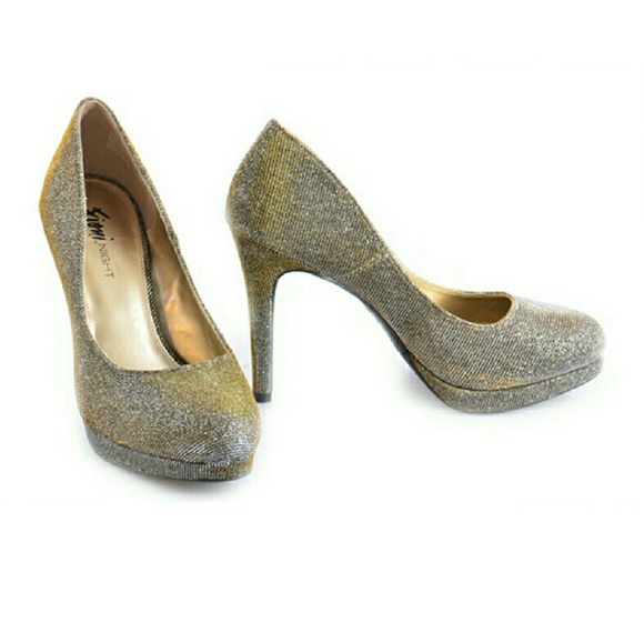 Shimmer Platform Pumps - Picture 1 of 4