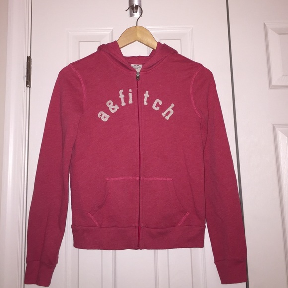 Hot Pink Abercrobie Kids Hooded Sweatshirt