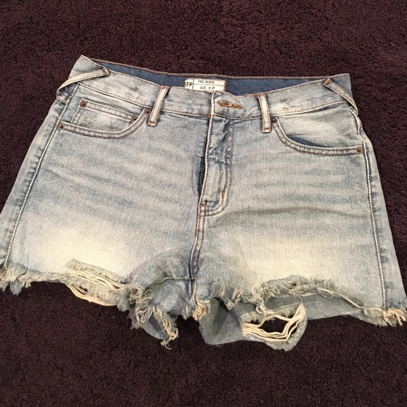 Free People jean shorts