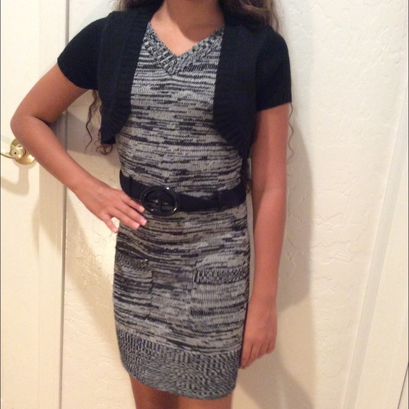 Junior grey dress