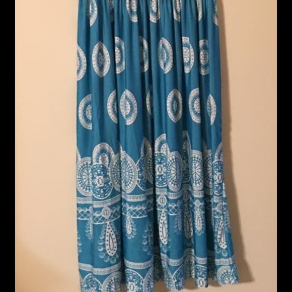 Jon & Anna 2x Teal and Cream dress (best for a 1x) - Picture 2 of 2