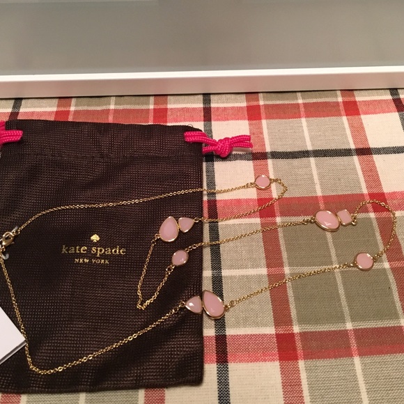 Kate spade pink gem necklace NWT