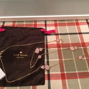 Kate spade pink gem necklace NWT