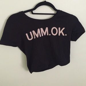 Umm. Ok. Adorable crop top