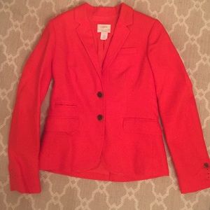 J. Crew Red Schoolboy Blazer