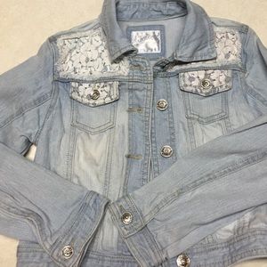 Girls Justice brand jean jacket