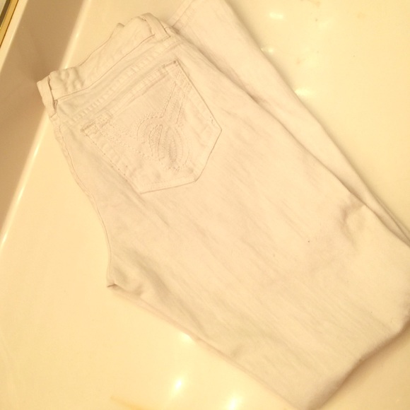 Bebe White Denim Jeans 28