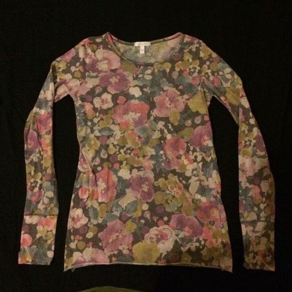 Delia's Floral Long-Sleeve Top