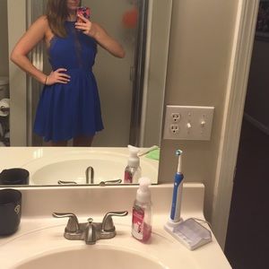 Royal Blue halter dress