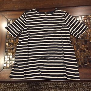 Gap Striped Shirt with Zipper in Back