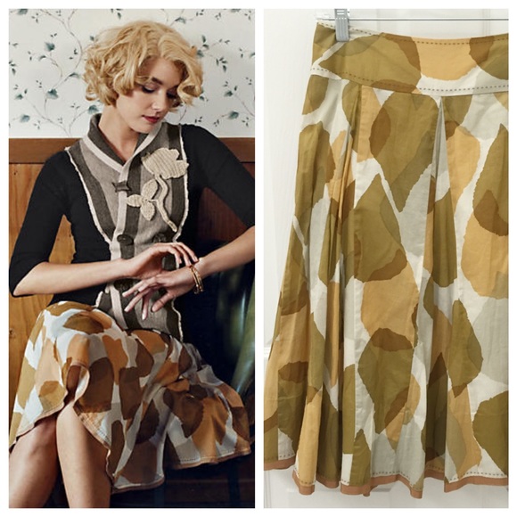 Anthropologie Tallow Blade Skirt