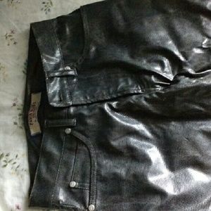 Trio of sexy pleather pants