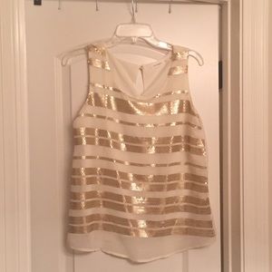 Gold sequin top