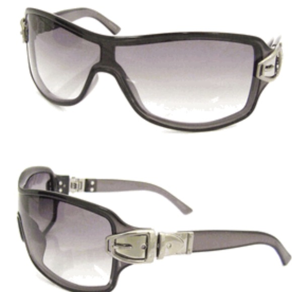 Gucci Sunglasses (PRE OWNED) 2590/S 89ZO0 Blk/Slvr