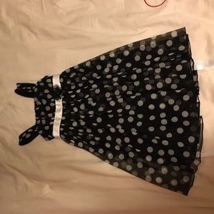 Polkadot black and white dress