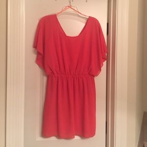 Coral dress