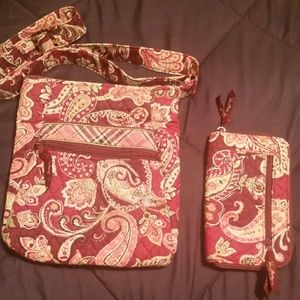 ❌❌ SOLD Vera Bradley crossbody and wallet❌❌