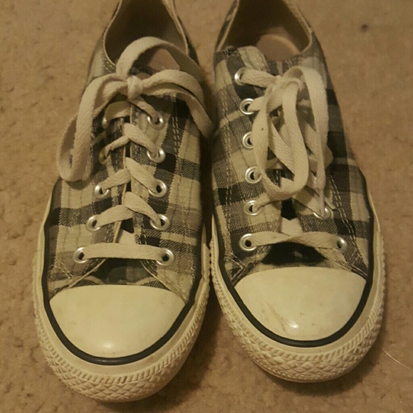 Grey and Black Converse