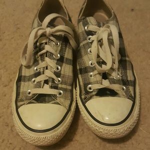 Grey and Black Converse
