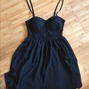 Black lace dress