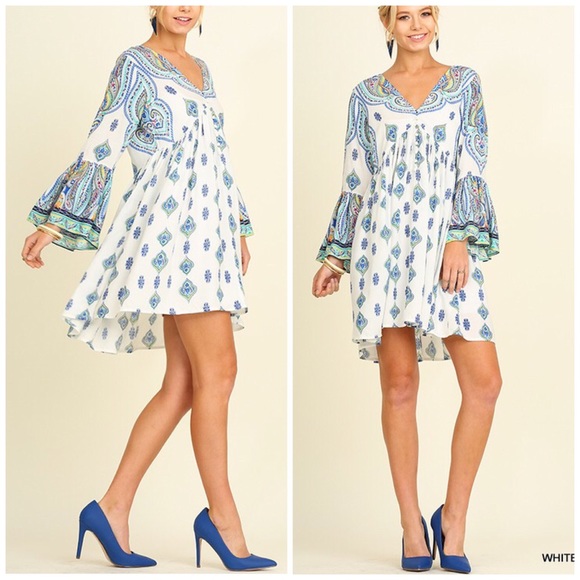 Vivacouture Dresses & Skirts - Last one ! Boho Peasant Dress Shirtdress