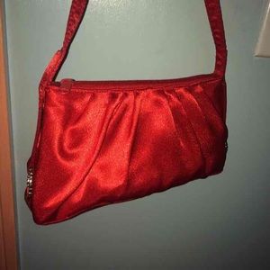 Formal Red Purse With Rhinestone accents