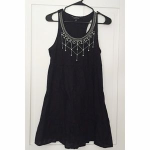 EXPRESS Black Razor Back Dress