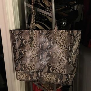 Large snake print tote. Price is negotiable!