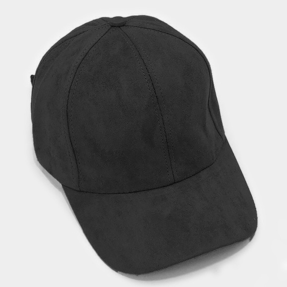 Urban Outfitters Accessories - Black Faux Suede Baseball Cap