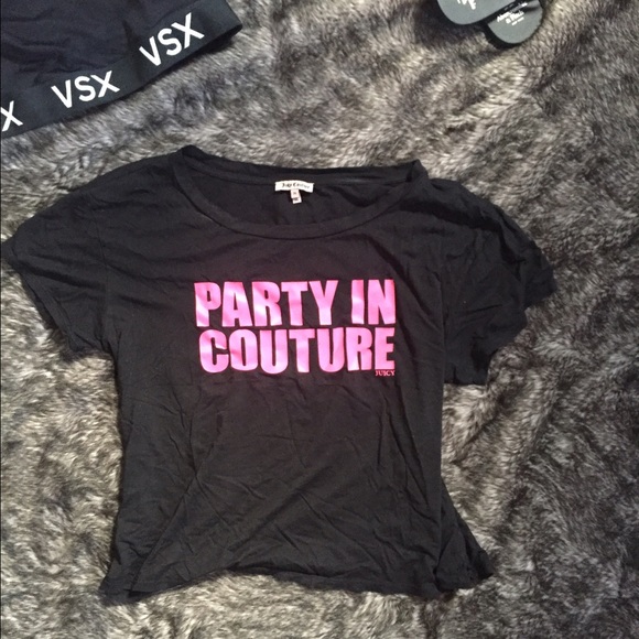 Juicy couture party in couture t shirt