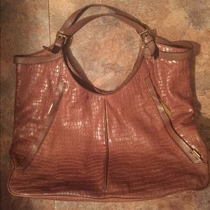 Tahari Large Leather Hobo Purse