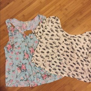 Floral tank top and shirt