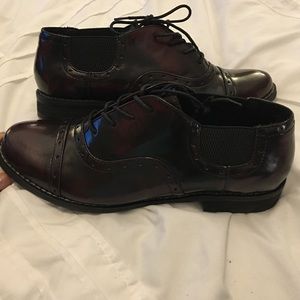 Burgundy Oxfords