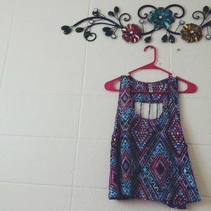 Colorful Tribal Crop Top