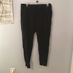 black joggers