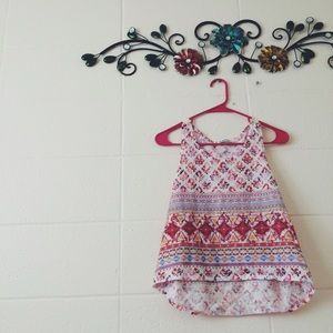 Colorful Patterned High-Low Tank