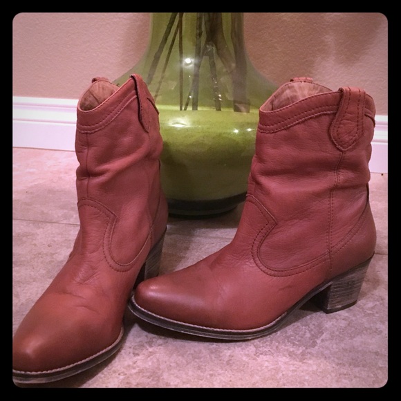 ALDO leather cowboy boots (booties)