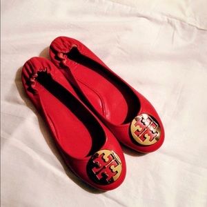 Red Tory Burch Reva Flat