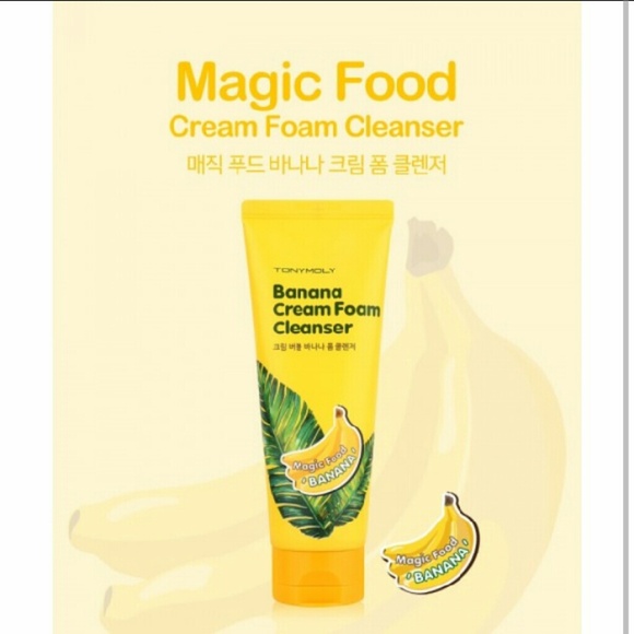 Korean Beauty TonyMoly banana cream foam face wash