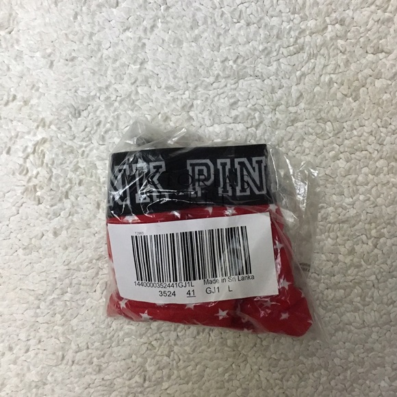 NWT PINK by VS red stars cheekster panties. - Picture 2 of 3