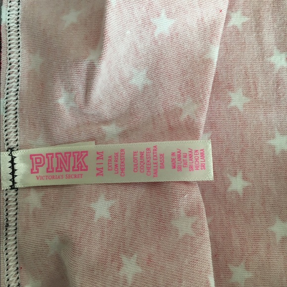 NWT PINK by VS red stars cheekster panties. - Picture 3 of 3