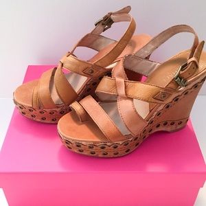MICHAEL by Michael Kors Leather Wedges