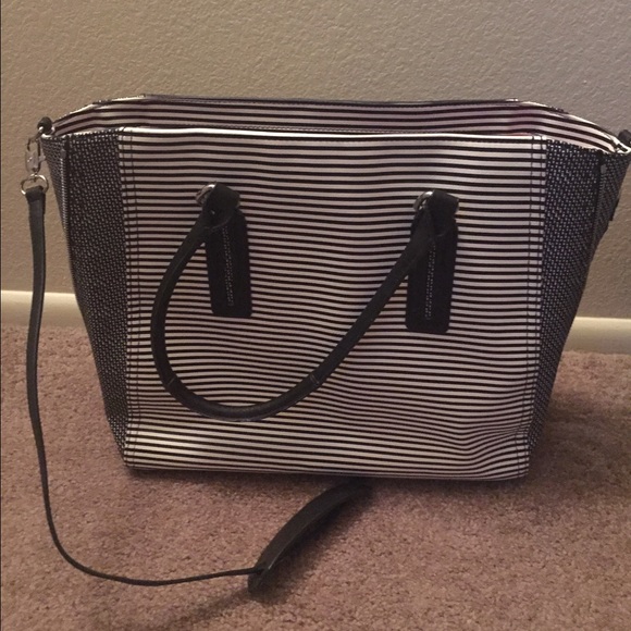 Madison Tech Bag-Black/Créme Breton Stripe